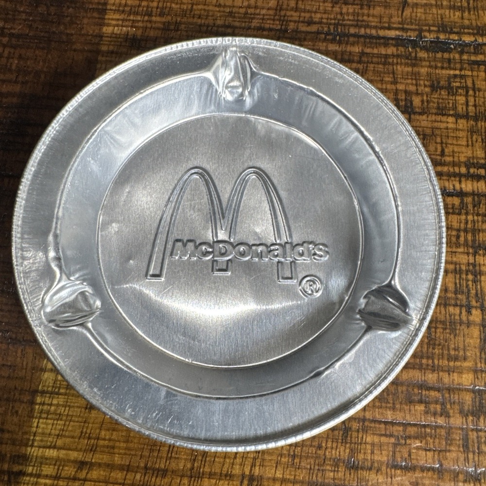 McDonald's Un-Used Aluminum Ashtray 1980s Fast‎ Food 80s